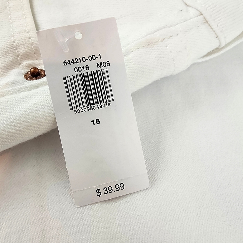NWT Old Navy OG Straight Cut-off Shorts 3" Inseam White Size 16 - Picture 6 of 9
